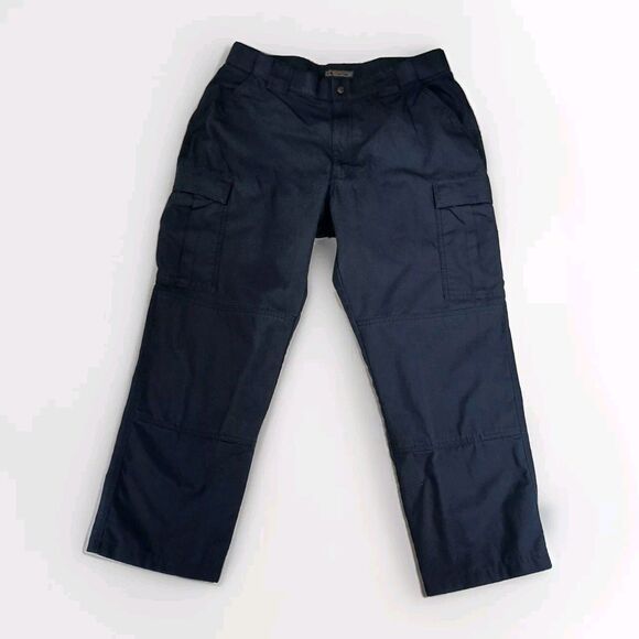 5.11 Tactical Pants Mens XL Long 38X29 Navy Ripstop TDU Workwear Utility 74003 - Picture 1 of 15
